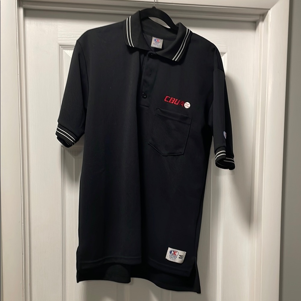 Cliff Keen CBUAO Umpire Black Polo Shirt size M